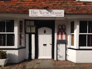 The quaint exterior of The West House.